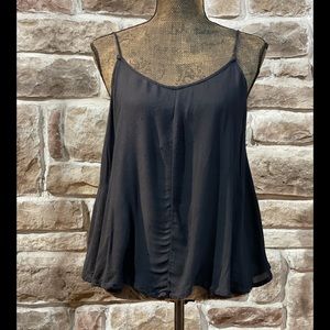 Free People Black Flowy Tank